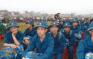 Lễ giao nhận quân tại sân vận động huyện Triệu Sơn